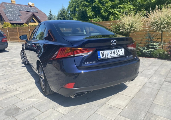 Lexus IS cena 114900 przebieg: 86500, rok produkcji 2018 z Warszawa małe 92